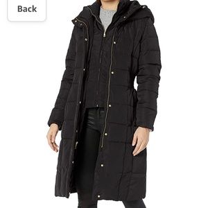 Cole Haan Bib Insert Down Coat